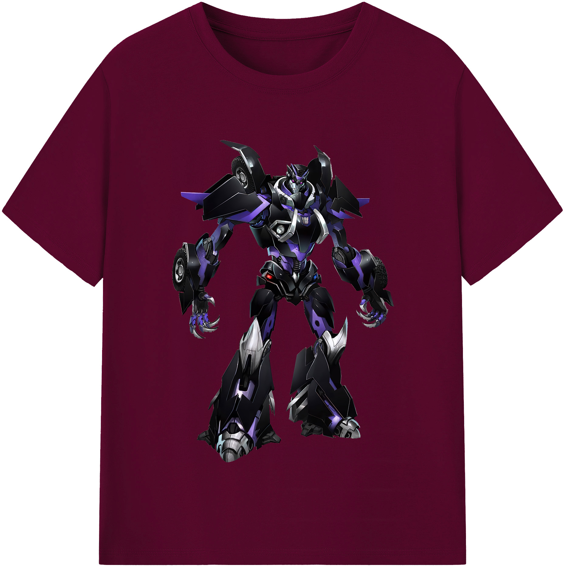 （画像用） Transformers トランスフォーマー レディースカジュアルプリントTシャツ（綿100％）